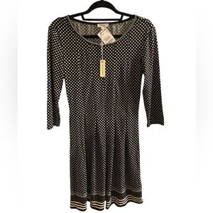 Max Studio Black and White Polka Dot 
MIDI Dress
New 
Size Small